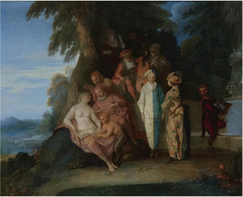 A scene inspired by the Commedia Dell